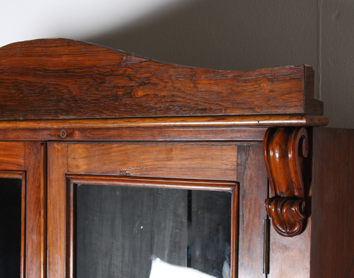 Antique 19th Century English Rosewood Gun Cabinet Hunting Furniture - Image 17