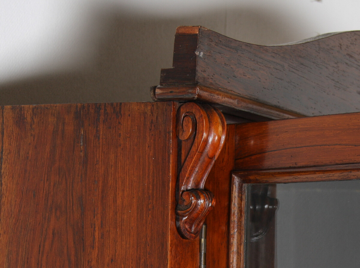 Antique 19th Century English Rosewood Gun Cabinet Hunting Furniture - Image 9