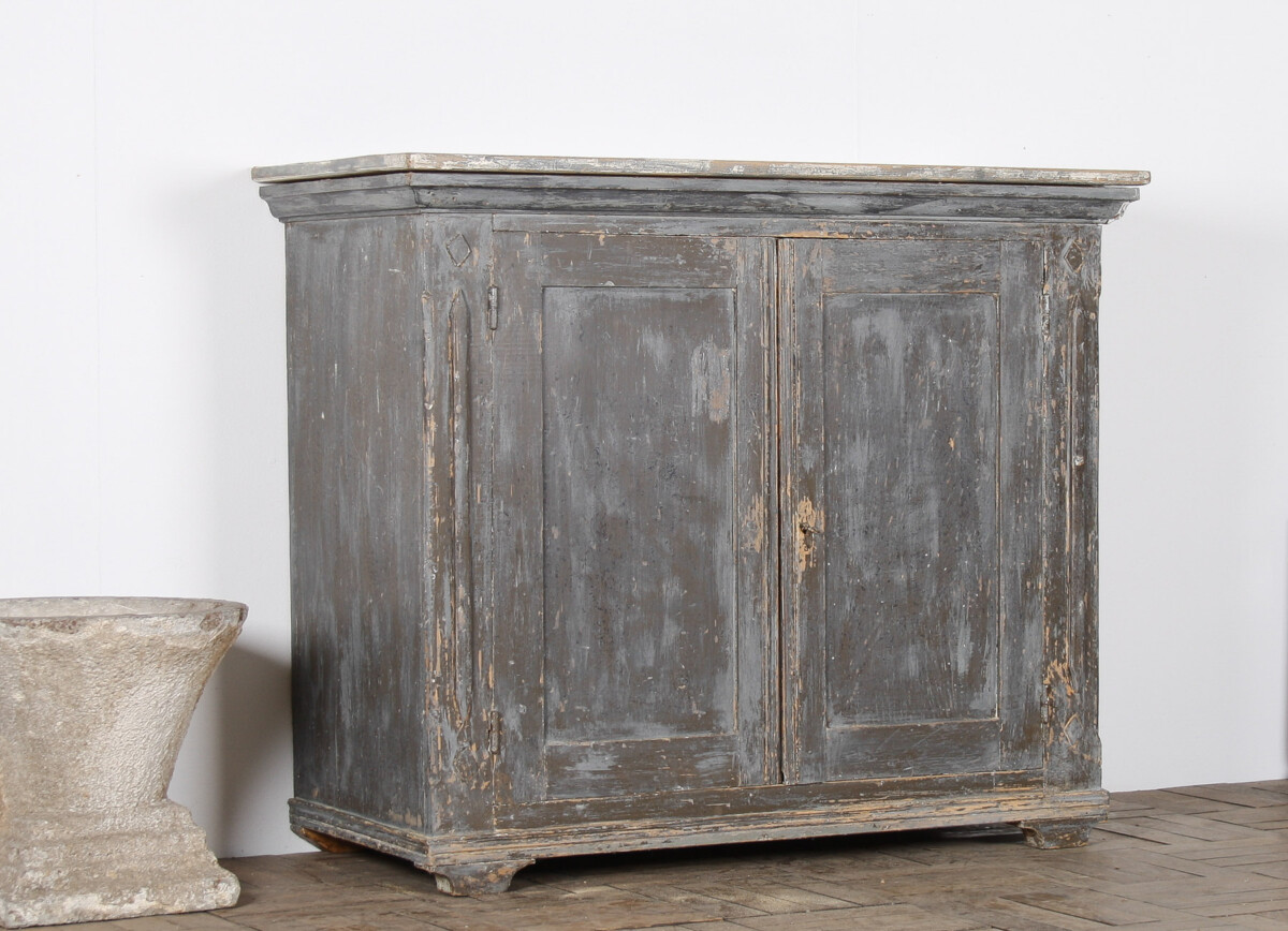 Swedish 19th Century Painted Pine Cupboard Storage