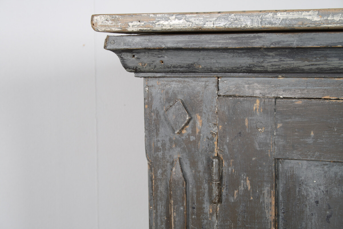 Swedish 19th Century Painted Pine Cupboard Storage - Image 6