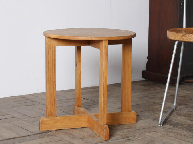 1960s Mid-Century Modern Occasional Side Table in Solid Ash