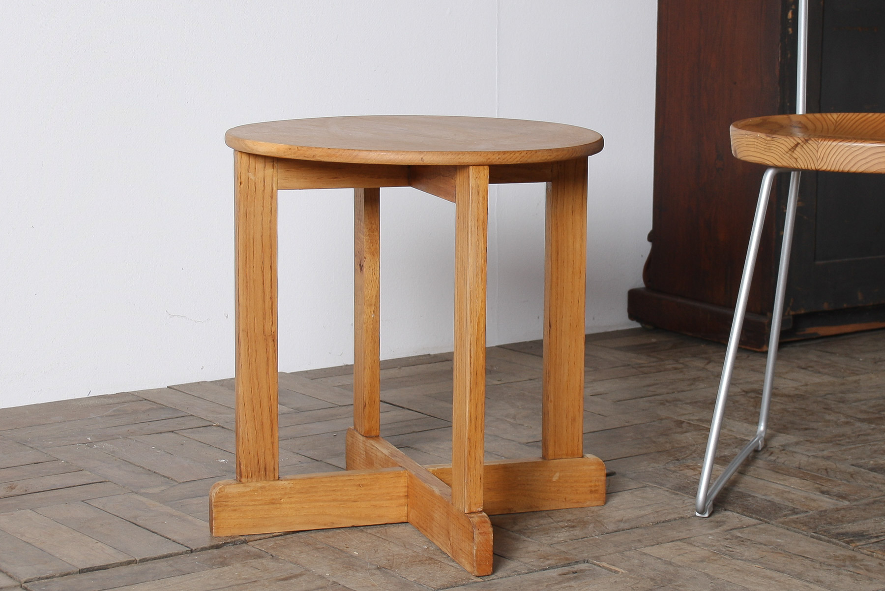 1960s Mid-Century Modern Occasional Side Table in Solid Ash