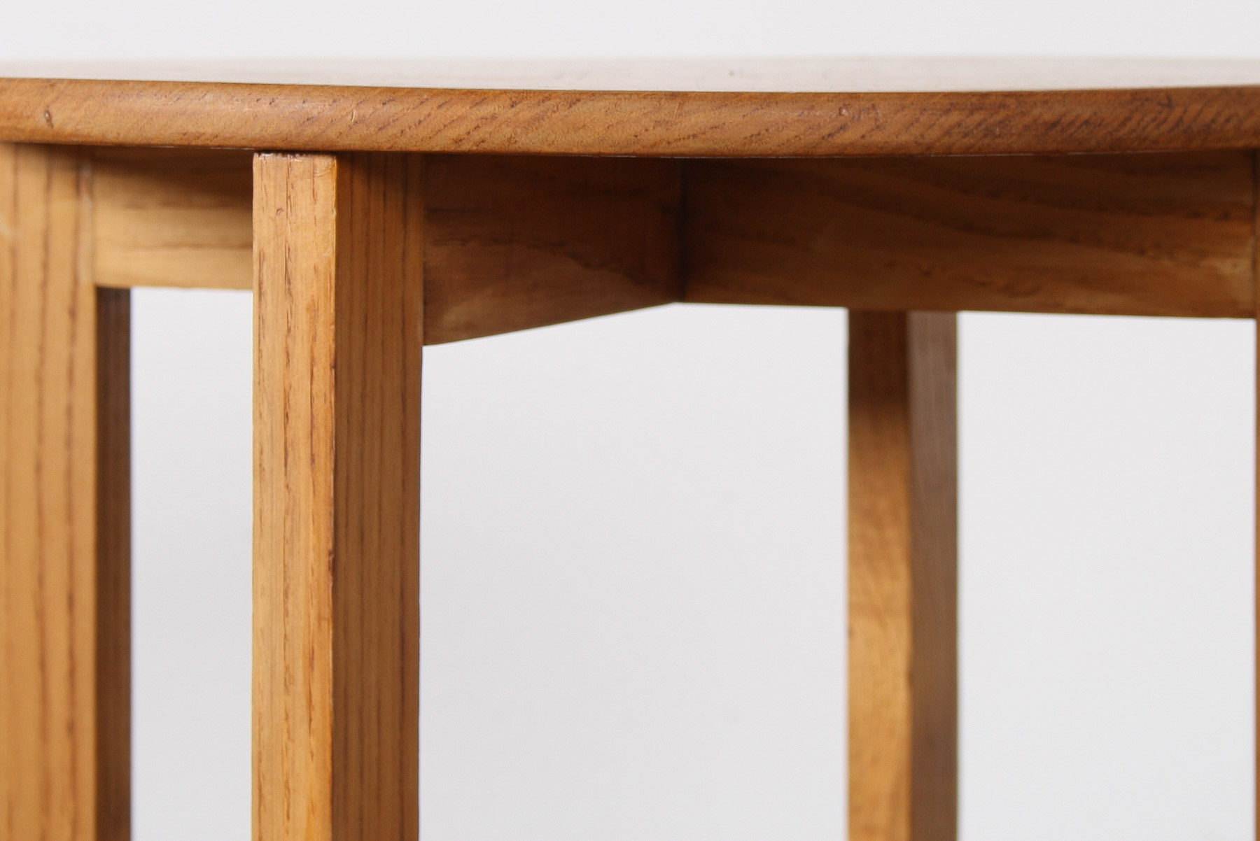 1960s Mid-Century Modern Occasional Side Table in Solid Ash - Image 4