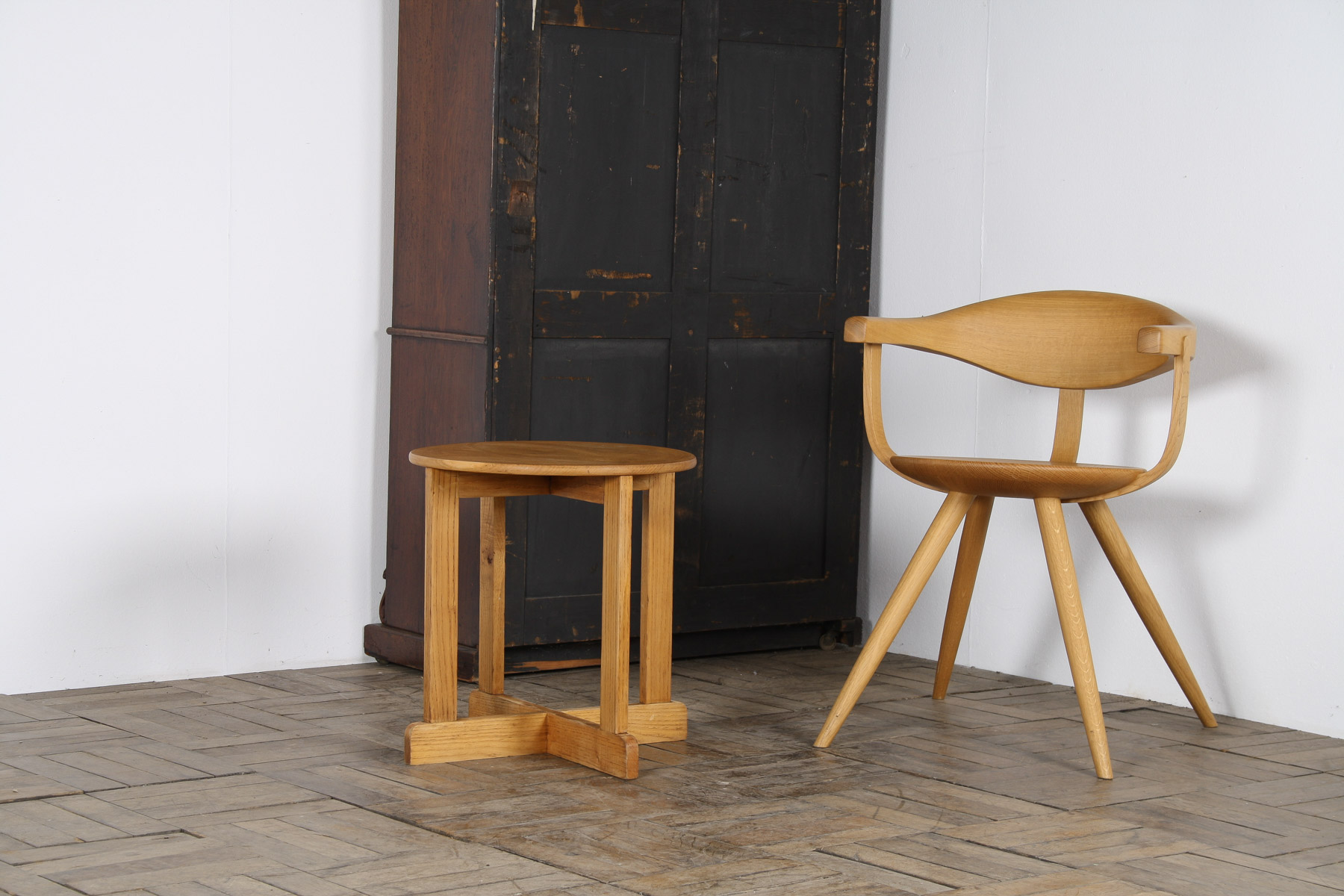 1960s Mid-Century Modern Occasional Side Table in Solid Ash - Image 17