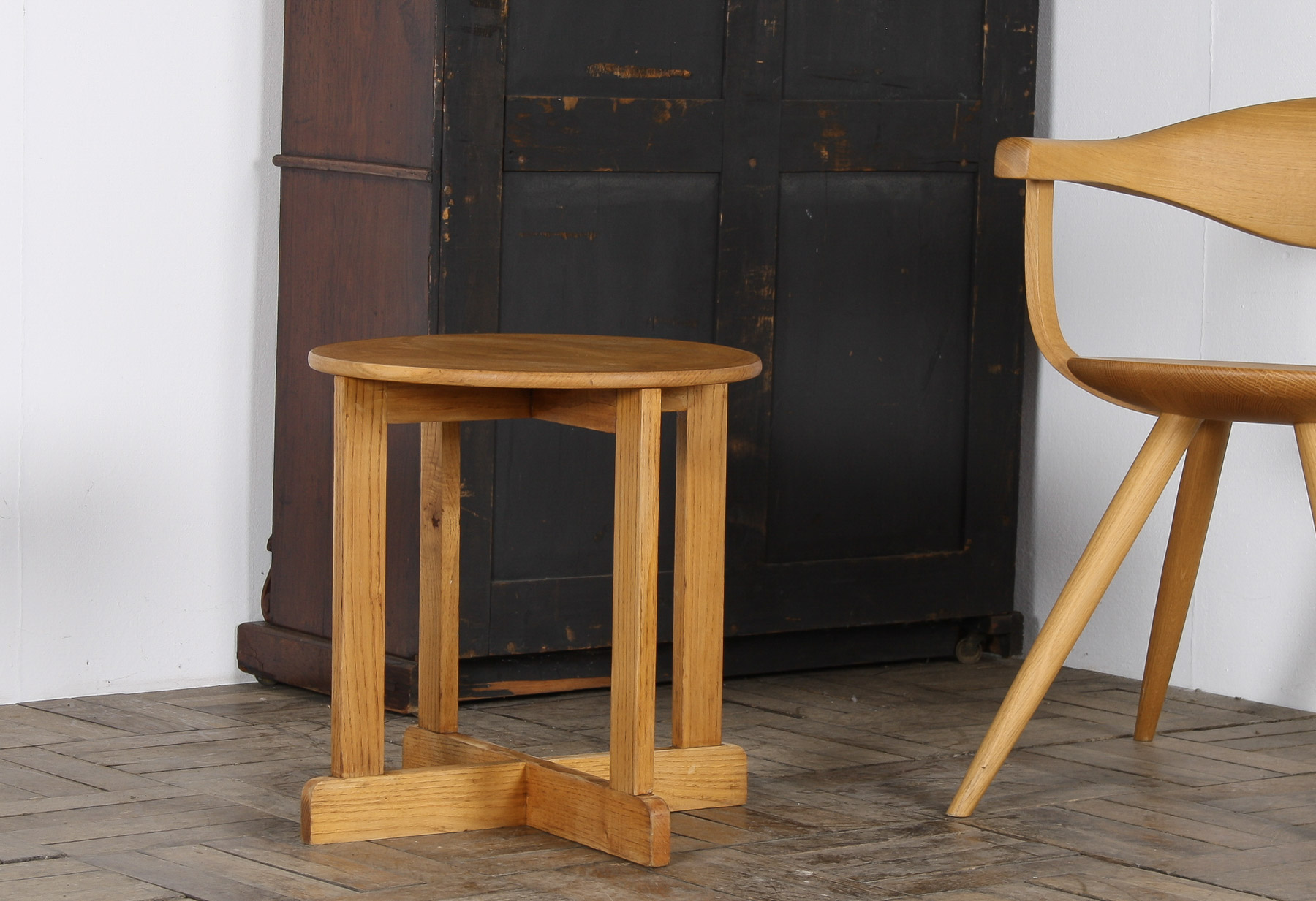 1960s Mid-Century Modern Occasional Side Table in Solid Ash - Image 16