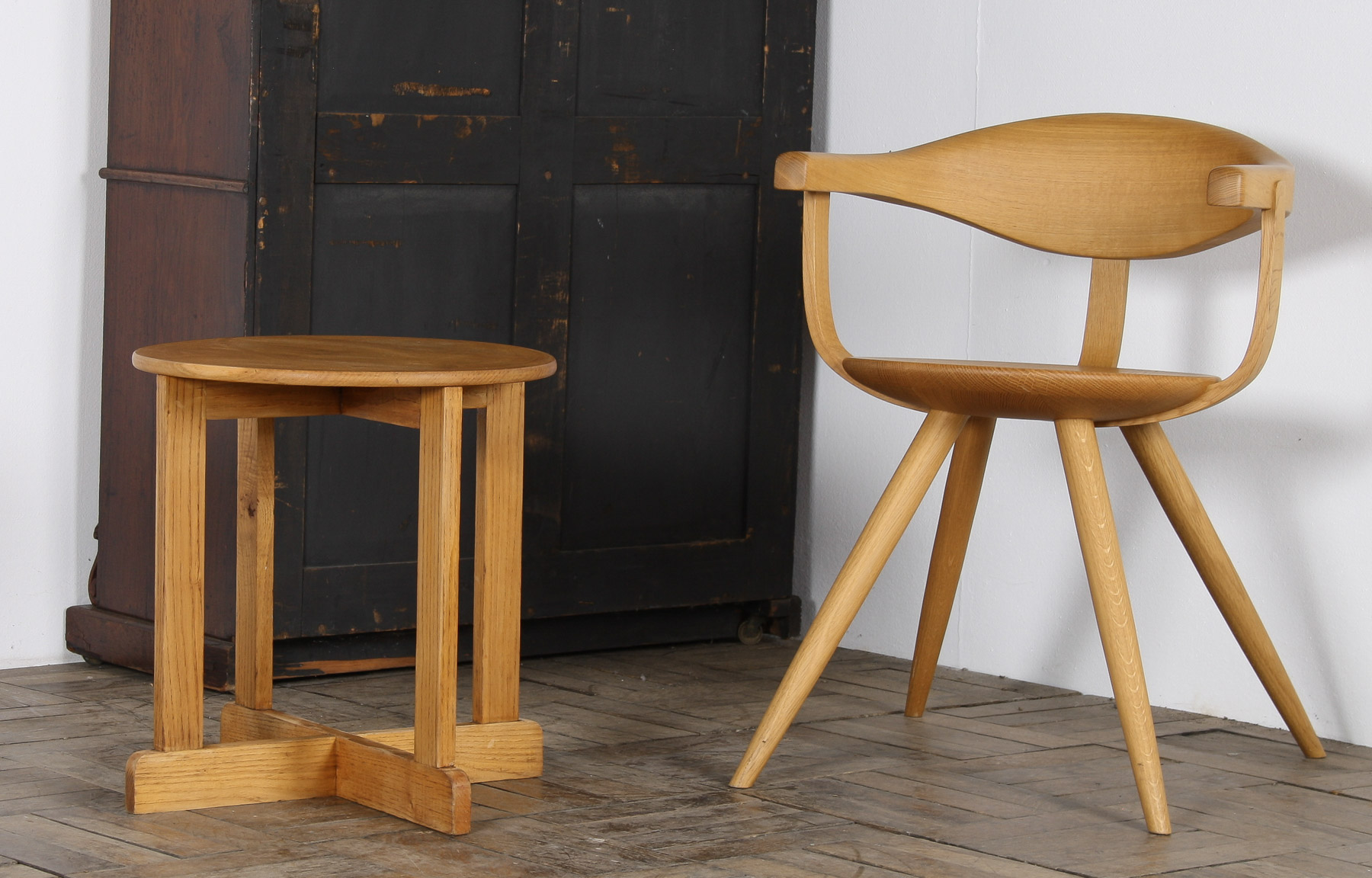 1960s Mid-Century Modern Occasional Side Table in Solid Ash - Image 15