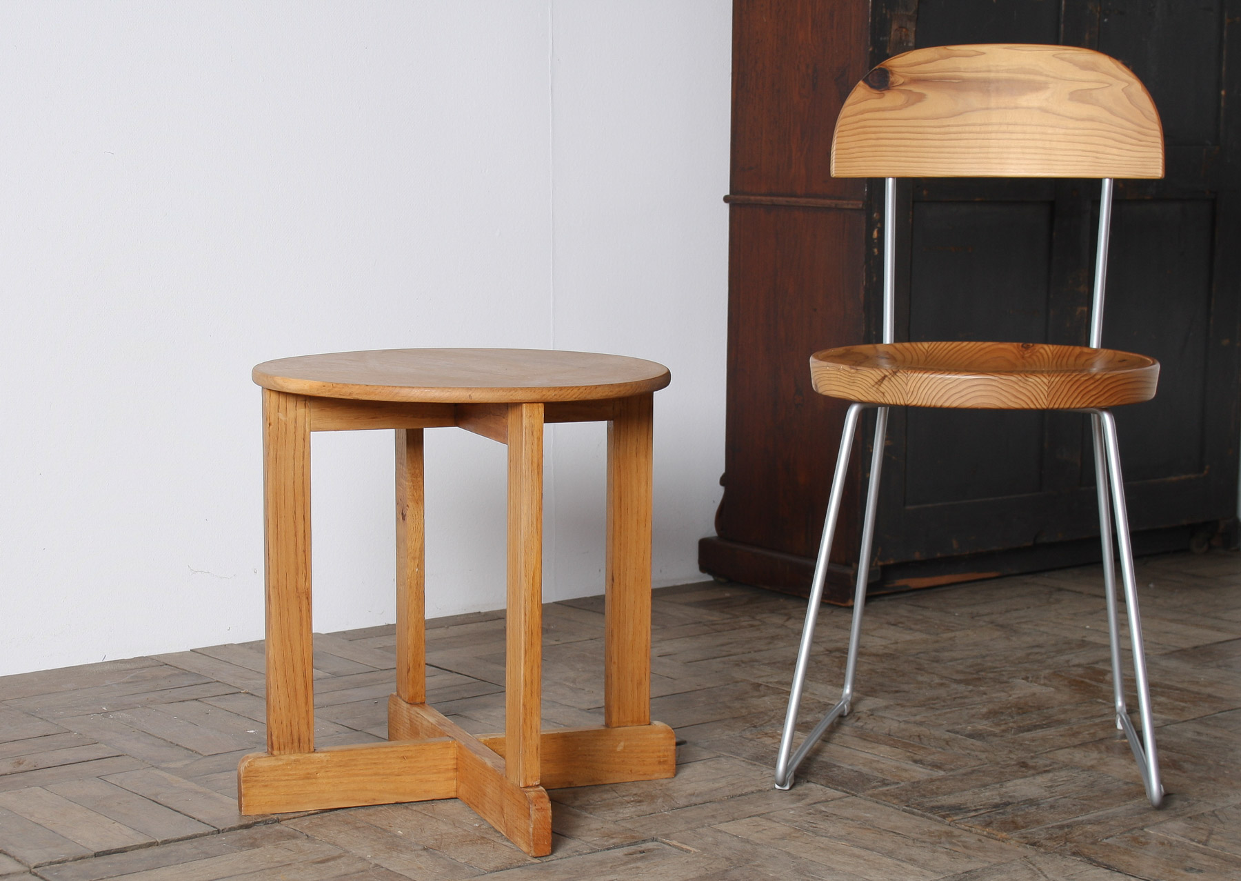1960s Mid-Century Modern Occasional Side Table in Solid Ash - Image 11