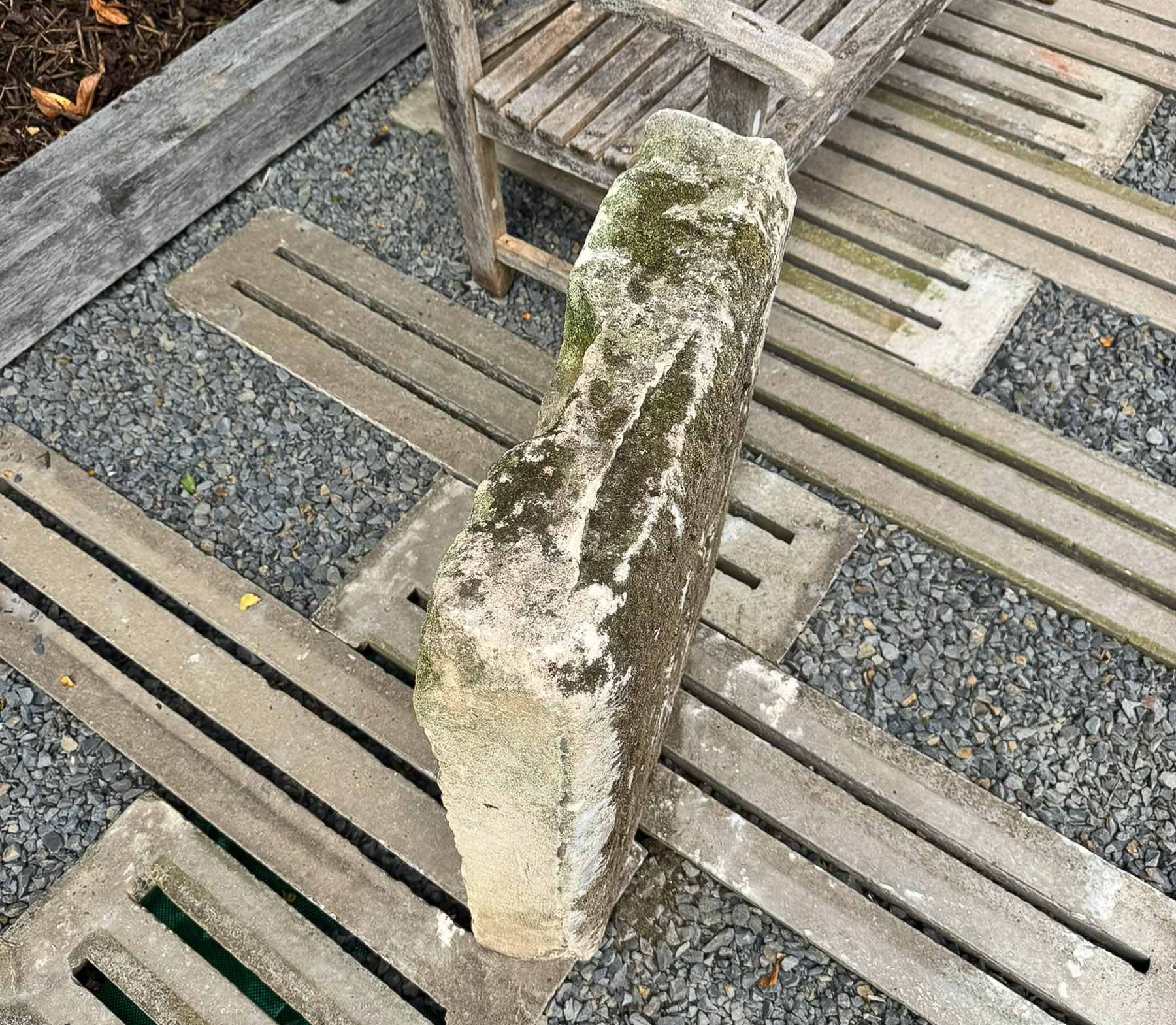 Large Victorian 1887 Carved Date Stone Architectural Garden Ornament - Image 9