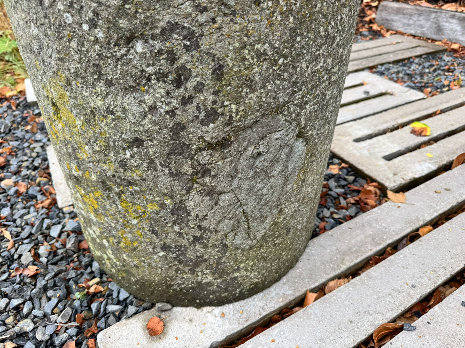 Pair of 19th Century Hand-Carved Stone Pedestal Column Bases | Weathered Garden Architectural Elements - Image 7
