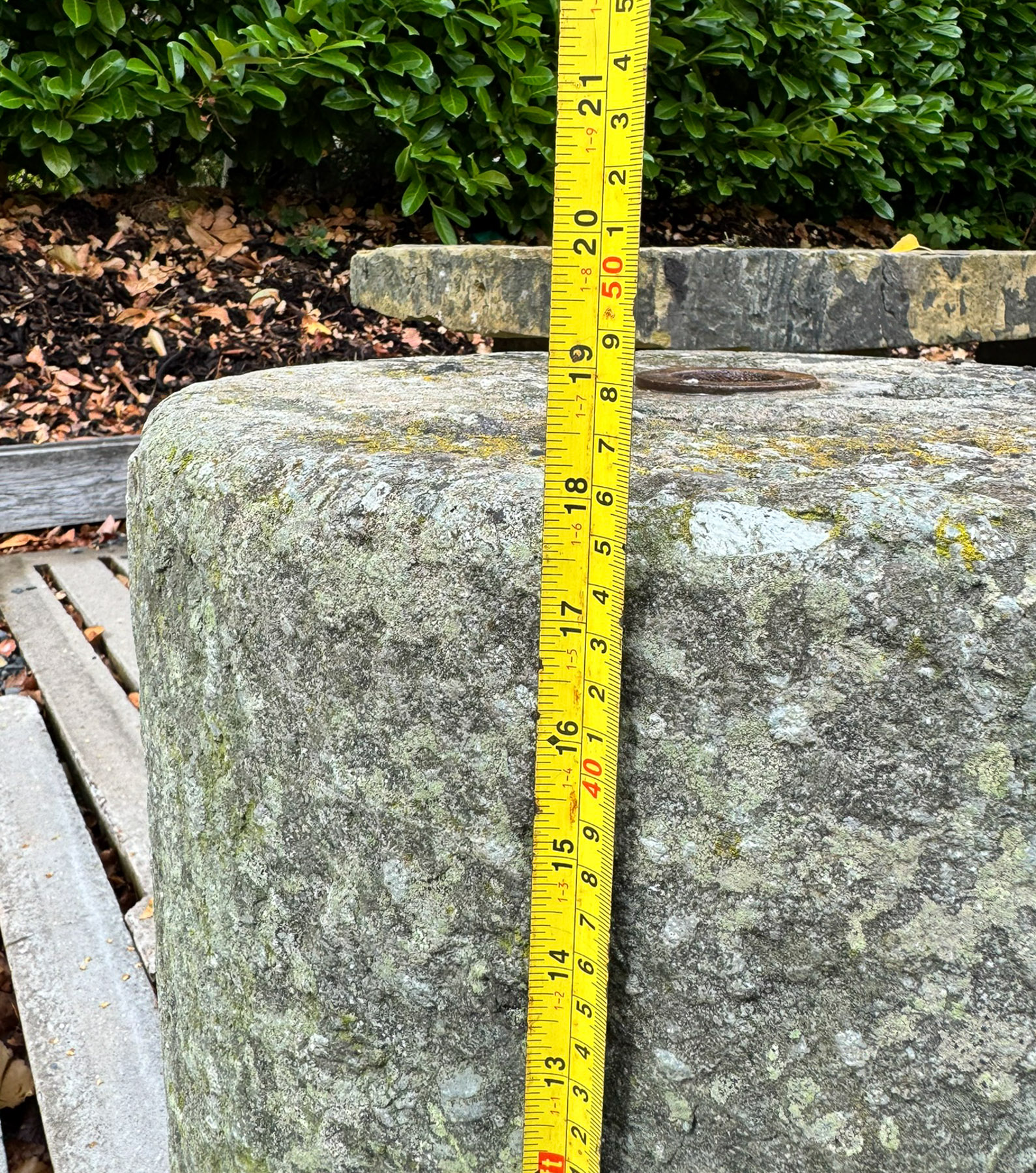 Pair of 19th Century Hand-Carved Stone Pedestal Column Bases | Weathered Garden Architectural Elements - Image 19